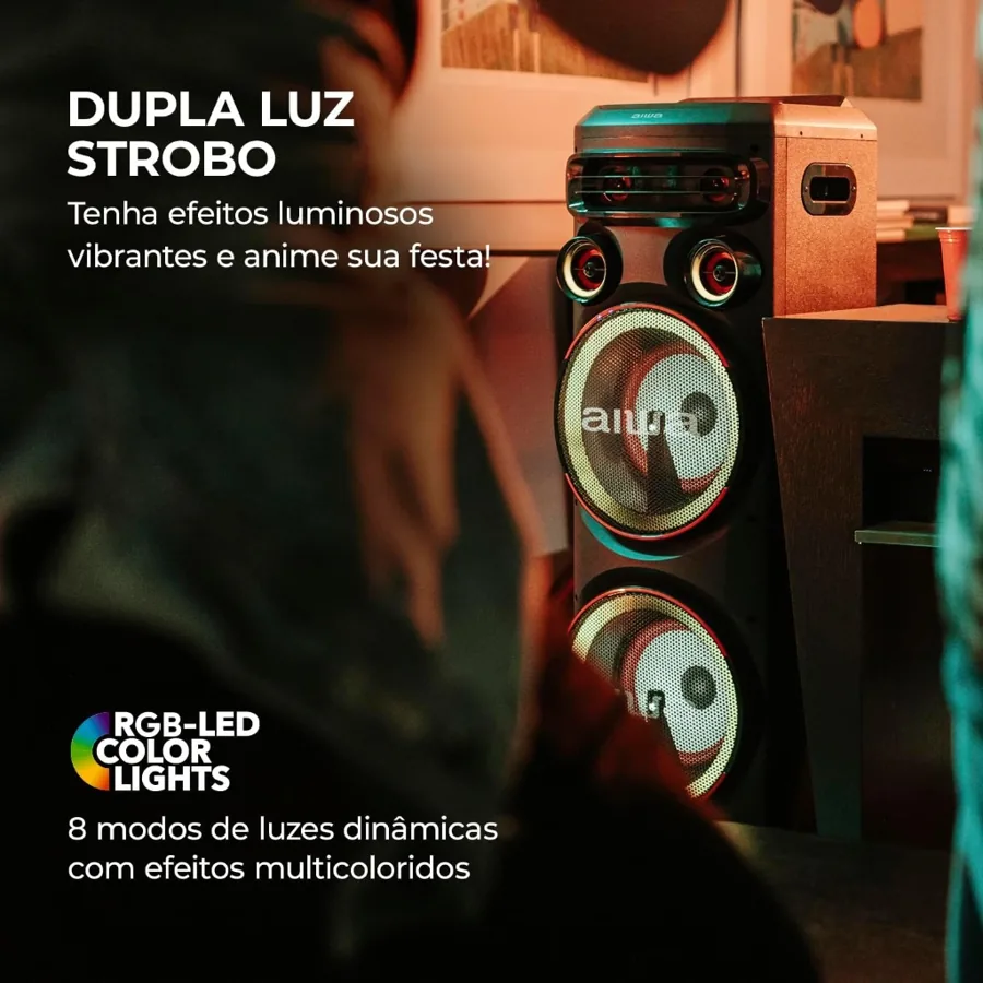 Caixa de Som Torre Bluetooth 2300W AWS-T2W-02 — foto 3