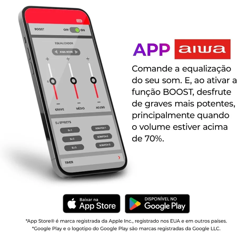 Caixa de Som Torre Bluetooth 2300W AWS-T2W-02 — foto 5