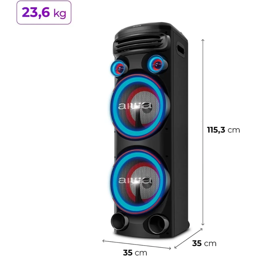 Caixa de Som Torre Bluetooth 2300W AWS-T2W-02 — foto 9